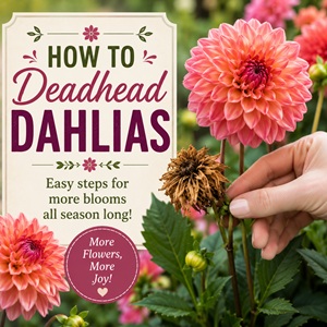 Learn how to identify spent blooms and properly deadhead dahlias for more flowers and healthier plants. This easy gardening guide will help your cottage garden flowers stay colorful and productive from summer through fall.