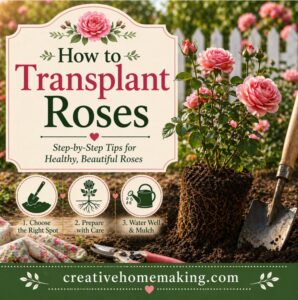 Need to move your rose bush? These easy rose transplanting tips help your roses settle quickly and bloom beautifully again. Best time to move roses + simple care guide.