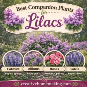 Create a beautiful garden with these companion plants for lilacs. Includes easy lilac gardening tips, pollinator-friendly plants, and garden design ideas.