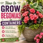 Want beautiful begonias all season long? Learn how to choose the right container, provide the best growing conditions, and keep your plants blooming. These colorful cottage garden flowers are wonderful for containers and make it easy to bring cottage-garden charm to any space.
