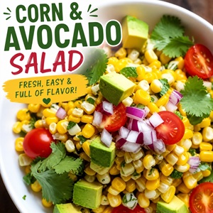 This fresh corn and avocado salad is the perfect summer side dish for Memorial Day, 4th of July cookouts, backyard BBQs, picnics, and taco nights. Easy, colorful, and full of fresh flavor.
