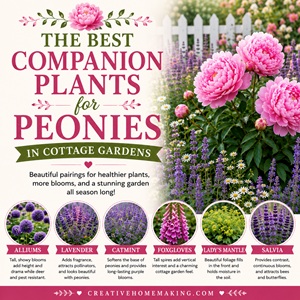 Looking for the perfect plants to grow alongside peonies? From lavender and catmint to foxgloves and alliums, these companion plants help create a balanced, colorful garden filled with pollinators and season-long beauty. Perfect for cottage garden flowers and perennial borders.