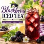 This homemade blackberry iced tea is fruity, refreshing, and one of the best summer drinks for brunches, baby showers, cookouts, Memorial Day, Fourth of July, and Labor Day gatherings. An easy iced tea recipe perfect for hot summer days.