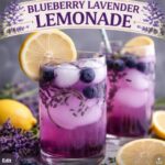 This blueberry lavender lemonade is the perfect summer drink for tea parties, brunch, and pretty brunch ideas. Light, refreshing, and absolutely beautiful!