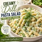 This creamy dill pasta salad is fresh, flavorful, and perfect for the summer holidays, backyard BBQs, and every pretty brunch idea on your seasonal menu. Easy to make ahead for Memorial Day, Fourth of July, and summer gatherings!