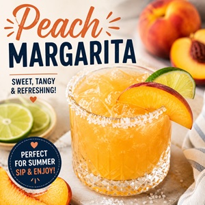 Frozen Peach Margarita Recipe With Fresh Peaches