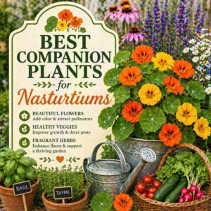 Learn which plants grow best with nasturtiums for healthier vegetables, thriving herbs, and cheerful cottage flowers that attract pollinators.