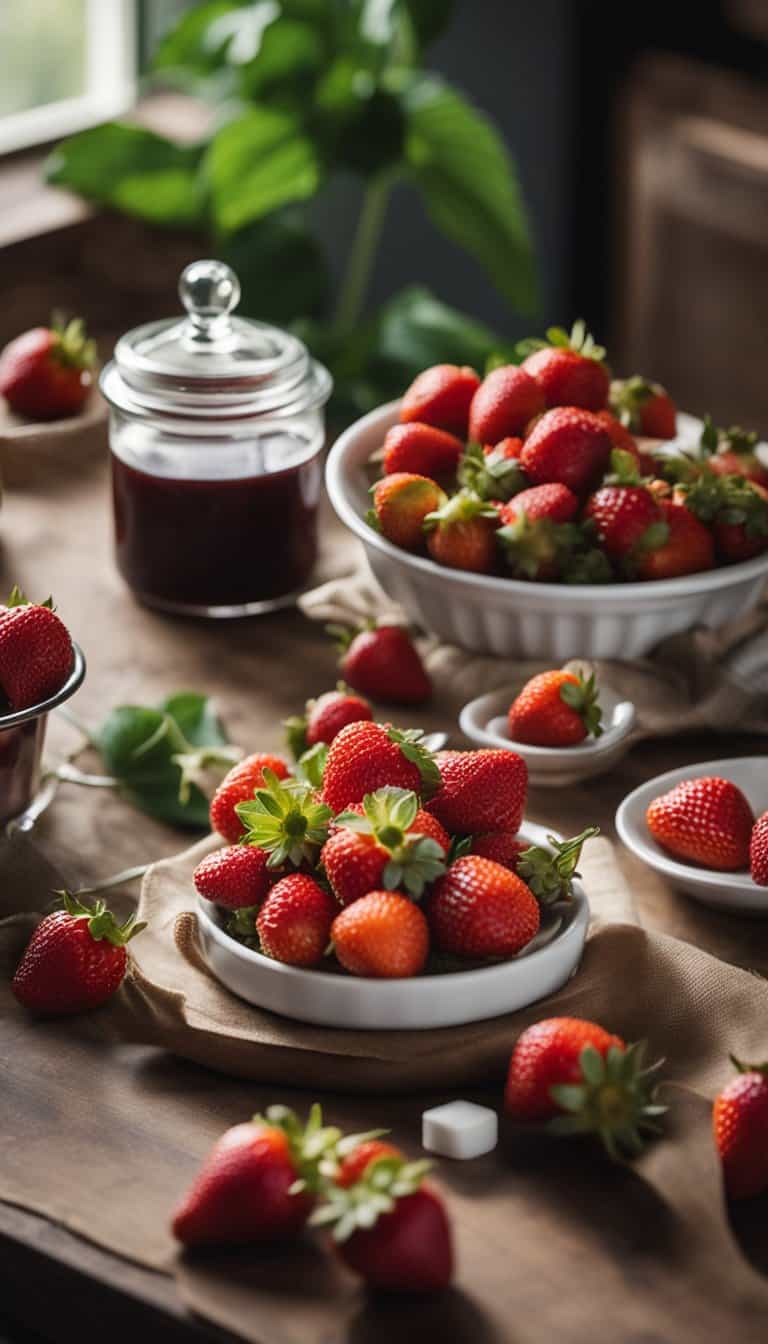 Bring a burst of vibrant flavor to your table with this traditional strawberry jam. Packed with the natural sweetness of fresh strawberries, it's a delightful addition to any pantry or gift basket.
