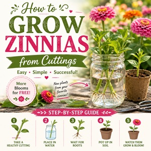 Growing zinnias from cuttings is one of the easiest ways to expand your flower garden. Learn the step-by-step process for rooting healthy stems and creating new plants that will bloom all season long. Perfect for cottage garden flowers, pollinator gardens, and colorful flower beds.