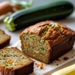 Bake a flavorful carrot zucchini bread loaded with grated veggies and crunchy nuts. A wholesome treat that’s great for any time of day!