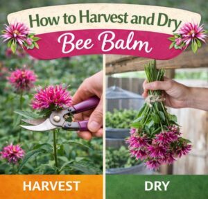 Learn how to harvest and dry bee balm to preserve flavor and fragrance. Includes simple bee balm gardening tips, herbal drying methods, and bee garden ideas.