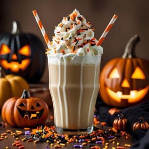 Sip on cozy autumn flavors with this easy pumpkin spice milkshake! Perfect for fall gatherings, Halloween parties, or a sweet seasonal treat.