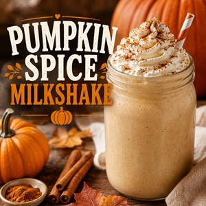 This easy pumpkin spice milkshake is creamy, sweet, and full of cozy fall flavor. Made with pumpkin puree, warm spices, and ice cream, it’s a delicious cold treat for autumn. Add this easy drink to your favorite fall recipes and pumpkin recipes for a fun seasonal treat.