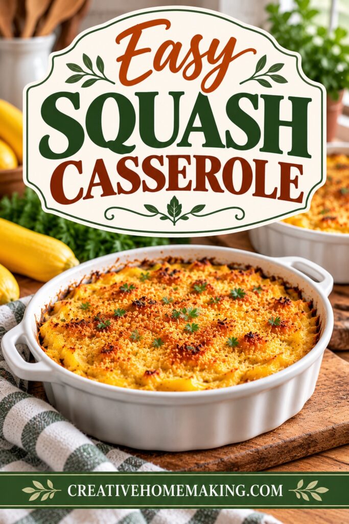 This easy squash casserole is a delicious way to enjoy fresh squash during the cooler months. With tender squash, a creamy filling, and a golden baked topping, it's a comforting addition to your collection of fall recipes. Serve it alongside your favorite Thanksgiving sides for a cozy holiday meal, or make it for an easy weeknight dinner.