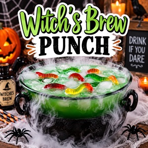Spooky Witch’s Brew Punch for Halloween
