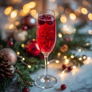 Ultimate Christmas cocktails with holiday garnishes and sparkling glasses