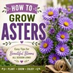 Discover everything you need to know about planting and growing asters, from sunlight to watering and maintenance. Asters are a favorite for every butterfly garden, make an excellent pollinator garden, and add timeless beauty to cottage garden flowers for simple homemade living.