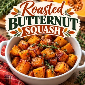 Easy Oven-Roasted Butternut Squash with Herbs