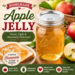 This easy apple jelly recipe creates a crystal-clear jelly with sweet apple flavor that's perfect for breakfast and baking. A great recipe for from scratch living, home food preservation, and filling your pantry with homemade goodness.