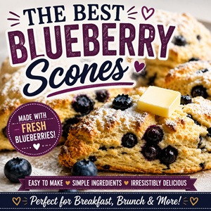 These easy blueberry scones are buttery, tender, and bursting with blueberries—perfect for a cozy fall breakfast or brunch with a hot cup of coffee. An easy homemade recipe for chilly mornings and weekend baking.