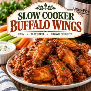 Looking for an easy game day appetizer? These Slow Cooker Buffalo Wings are simple to make and packed with spicy buffalo flavor. Let the slow cooker do the work for an easy party appetizer everyone will want to grab.