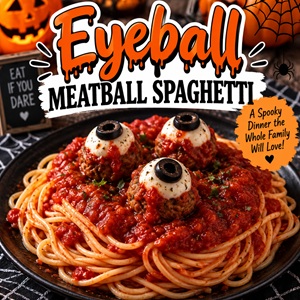 Looking for a fun Halloween dinner? This eyeball meatball spaghetti is creepy, delicious, and surprisingly easy to make. Perfect for a Halloween family dinner, kids’ Halloween parties, or a fun spooky night at home.