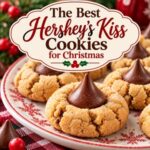 These Hershey’s Kiss cookies are a Christmas baking classic! Soft, golden cookies topped with rich chocolate kisses make a delicious addition to your holiday cookie trays. Bake a batch for Christmas cookie exchanges, holiday parties, family gatherings, or homemade cookie gift boxes. Save this easy Christmas cookie recipe for your holiday baking list!