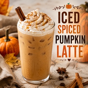This homemade iced pumpkin latte brings all those classic fall flavors to your own kitchen. It's cool, creamy, perfectly spiced, and so easy to make. Save this one with your favorite cozy fall recipes for a little taste of simple homemade living.