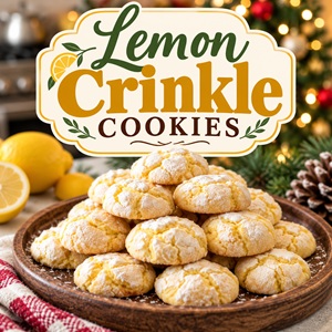 Love lemon desserts? These soft and chewy lemon crinkle cookies are bursting with fresh lemon flavor and have a beautiful powdered sugar coating. They're perfect for Christmas cookie exchanges, holiday parties, cookie platters, or whenever you're craving a bright and sweet homemade treat.