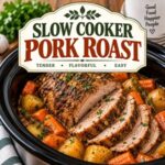 Looking for an easy family dinner for fall? This Slow Cooker Pork Roast with carrots and potatoes is hearty comfort food made with simple ingredients. It’s perfect for fall recipes, cozy nights, and simple homemade living.