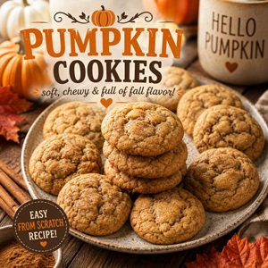 Make a batch of cozy homemade pumpkin cookies for your next fall baking day. These soft, spiced cookies are perfect for fall baking and from scratch living, and they're delicious with coffee, tea, or a glass of cold milk.