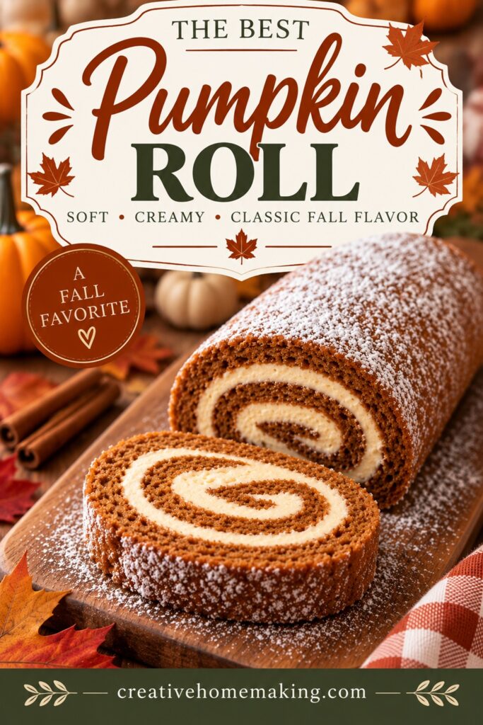 Nothing says fall quite like a homemade pumpkin roll! This cozy fall recipe combines tender pumpkin cake with a creamy filling for an irresistible Thanksgiving dessert. Perfect for fall food lovers and simple homemade living.