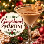This gingerbread martini is a deliciously festive cocktail for the Christmas season! With creamy gingerbread flavor, warm holiday spices, and a cookie-crumb rim, it's a fun drink to serve at Christmas parties and holiday gatherings. Garnish each glass with a gingerbread cookie for an extra-special presentation. Save this gingerbread martini recipe for your Christmas celebrations and holiday entertaining!