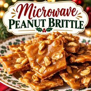 Quick and Easy Microwave Peanut Brittle Recipe