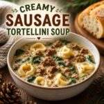 Warm up with a bowl of creamy sausage tortellini soup! This hearty soup combines Italian sausage, tender tortellini, fresh spinach, and a creamy broth for a satisfying family dinner. It's perfect for your collection of cozy soup recipes and makes a wonderful addition to your favorite fall recipes.
