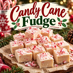 Easy Candy Cane Fudge Recipe for Christmas