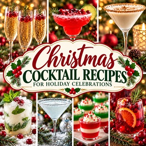Festive Christmas Cocktails – Cranberry Drinks, Martinis and More