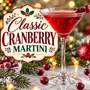 Need a festive drink for your Christmas party? This classic cranberry martini is a lovely choice when you want something colorful and elegant to serve your guests. The bright cranberry flavor and deep red color fit right in with your holiday decorations and party menu. Add it to your list of Christmas cocktails for entertaining, Christmas Eve celebrations, or a festive evening with friends.