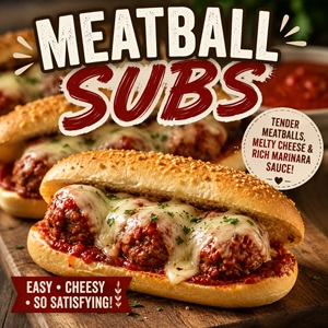 Easy Crock Pot Meatball Subs