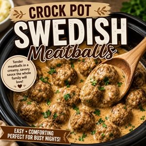Easy Crock Pot Swedish Meatballs