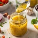 Fresh Mediterranean dressing with herbs and lemon