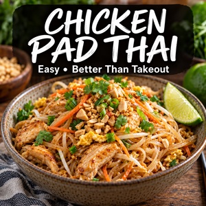 Better Than Takeout Chicken Pad Thai
