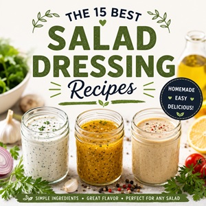 Skip the store-bought bottles and make your own delicious dressings at home. These salad dressing recipes include favorites like Ranch, Honey Mustard, and Balsamic Vinaigrette. Perfect for simple homemade living, from scratch living, and adding fresh flavor to every salad.