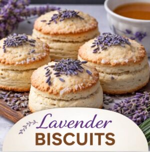 Lightly floral and beautifully simple, these biscuits shine at any tea party or weekend table. Made with beginner-friendly steps, they fit right into brunch recipes, quick homemade recipes, and collections of easy homemade biscuits and classic bread making recipes.