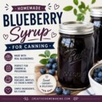 Capture the fresh taste of summer with this homemade Blueberry Syrup recipe! This easy canning recipe is perfect for preserving blueberries to enjoy on pancakes, waffles, cheesecake, yogurt, ice cream, and more all year long.