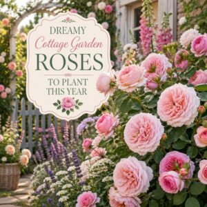Discover dreamy cottage garden roses to plant this year for a romantic flower bed full of color and fragrance. Pair roses with lavender, foxglove, catmint, and peonies for a timeless English garden look.