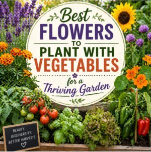 Grow healthier vegetables and bigger harvests by adding flowers to your garden. Discover the best companion flowers like marigolds, nasturtiums, calendula, lavender, alyssum, and sunflowers to attract pollinators and beneficial insects.