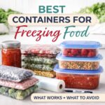 Are your leftovers getting freezer burn? You might be using the wrong containers! Discover the best containers for freezing food and what to avoid so your meals stay fresh, organized, and ready to use anytime.