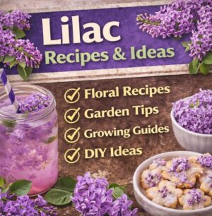 This lilac guide includes floral dessert recipes, a refreshing lilac lemonade recipe, homemade lilac syrup, and lilac jelly. Perfect for tea party planning, garden party ideas, and pretty brunch ideas.
