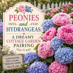 Learn how to pair peonies and hydrangeas in cottage gardens for layered blooms, gorgeous color, and elegant curb appeal all season long.
